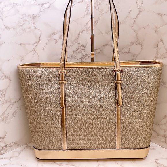 Michael Kors Jet Set Travel Large Top Zip Tote - Picture 4 of 10